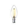 LED Filament Candle 4.5W=40W Warm White 2700K SBC B15 Small Bayonet Cap Bulb2