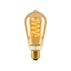 LED Dimmable Filament Spiral ST64, 4W=25w ES/E27 AM Extra Warm White 1800K Decorative Bulb5