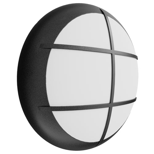 3CCT and 3 Wattage Selectable Bulkhead, IP65, Grill Black Bezel, B3 SERIES