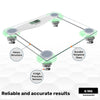Digital Bathroom Scales, Body Weight, Weighing Scale, 150KG Wide Platform, Transparent Glass White5