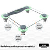 Digital Bathroom Scales, Body Weight, Weighing Scale, 150KG Wide Platform, Transparent Glass Grey5