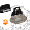LED Fire Rated Downlights, IP65, Satin Nickel Bezel, Without Bulb8
