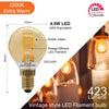 LED Filament Dimmable Golf 4.5W=40W Extra Warm White Small Edison Screw SES E14 Bulbs2