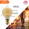 LED Filament Dimmable Golf 4.5W=40W Extra Warm White Small Bayonet Cap SBC B15 Bulbs2