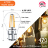 LED Filament Dimmable Golf 4.5W=40W Warm White Bayonet Cap BC B22 Bulbs2