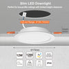 12W LED Round Ceiling Downlights – 1200 Lumens, CCT Switchable (3000K/4000K/6500K), IP44 Rated Panel Spotlights2