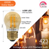 LED Filament Dimmable Golf 4.5W=40W Extra Warm White Edison Screw ES E27 Bulbs2