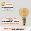 LED Filament Dimmable Golf 4.5W=40W Extra Warm White Small Edison Screw SES E14 Bulbs3