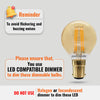 LED Filament Dimmable Golf 4.5W=40W Extra Warm White Small Bayonet Cap SBC B15 Bulbs3