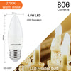 LED Candle 6.5W=60W Warm White Edison Screw ES E27 Bulbs3