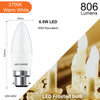 LED Candle 6.5W=60W Warm White Bayonet Cap BC B22 Bulbs3