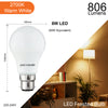 LED GLS 8W=60W Warm White Bayonet Cap BC B22 Light Bulbs3