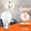LED Golf Ball 4.9W=40W Warm White Bayonet Cap BC B22 Bulbs4