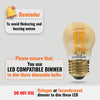 LED Filament Dimmable Golf 4.5W=40W Extra Warm White Edison Screw ES E27 Bulbs4