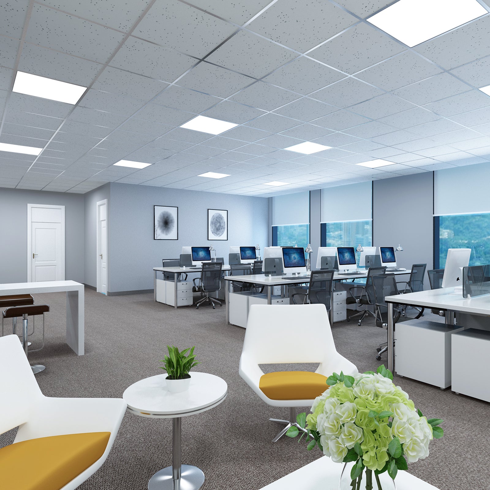 LED Square Panel 36W IP20 Day Light 6500K Ultra Slim Ceiling Light