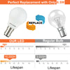 LED Golf Ball 6.5W=60W Warm White Small Bayonet Cap SBC B15 Bulbs5