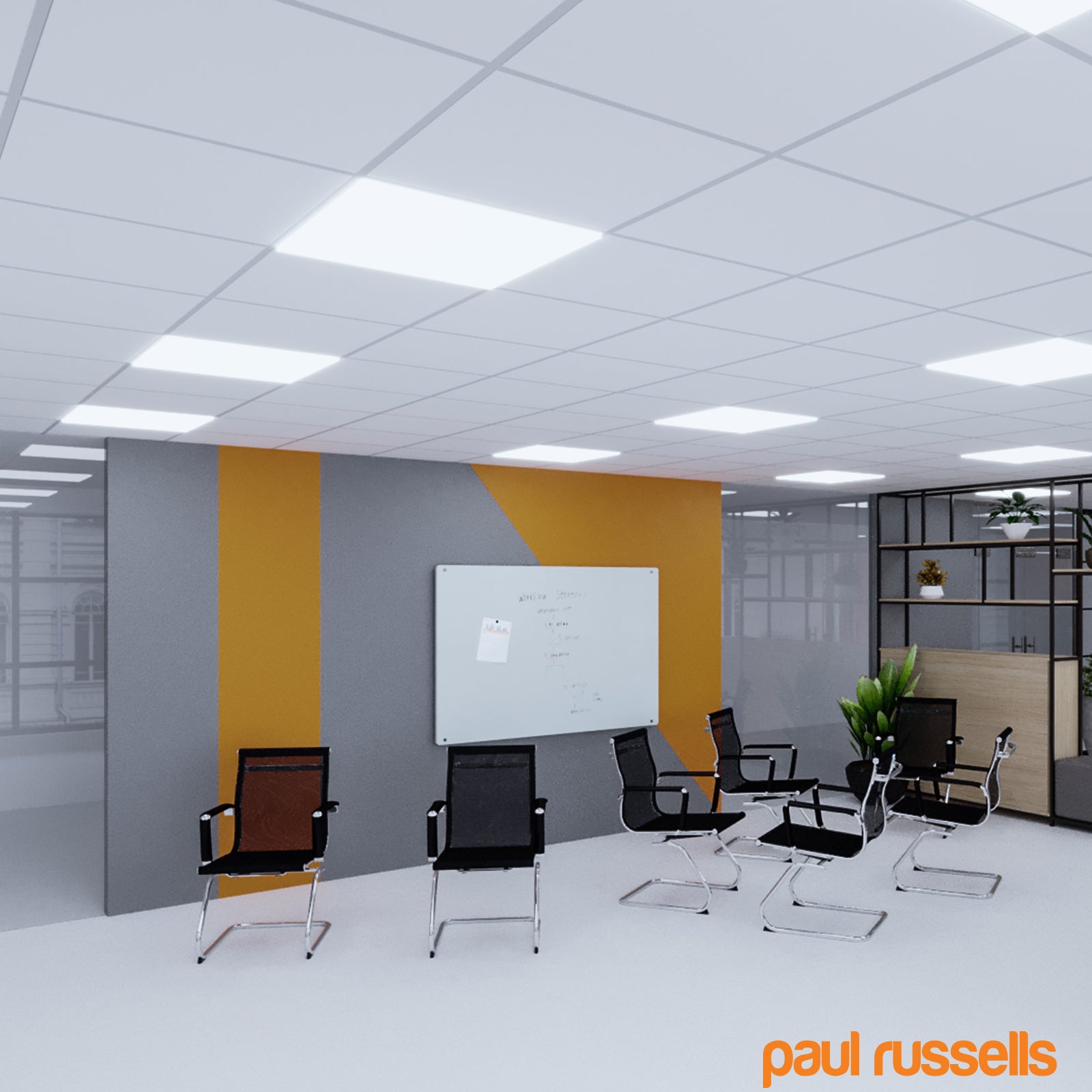 LED Square Panel 36W IP20 Day Light 6500K Ultra Slim Ceiling Light