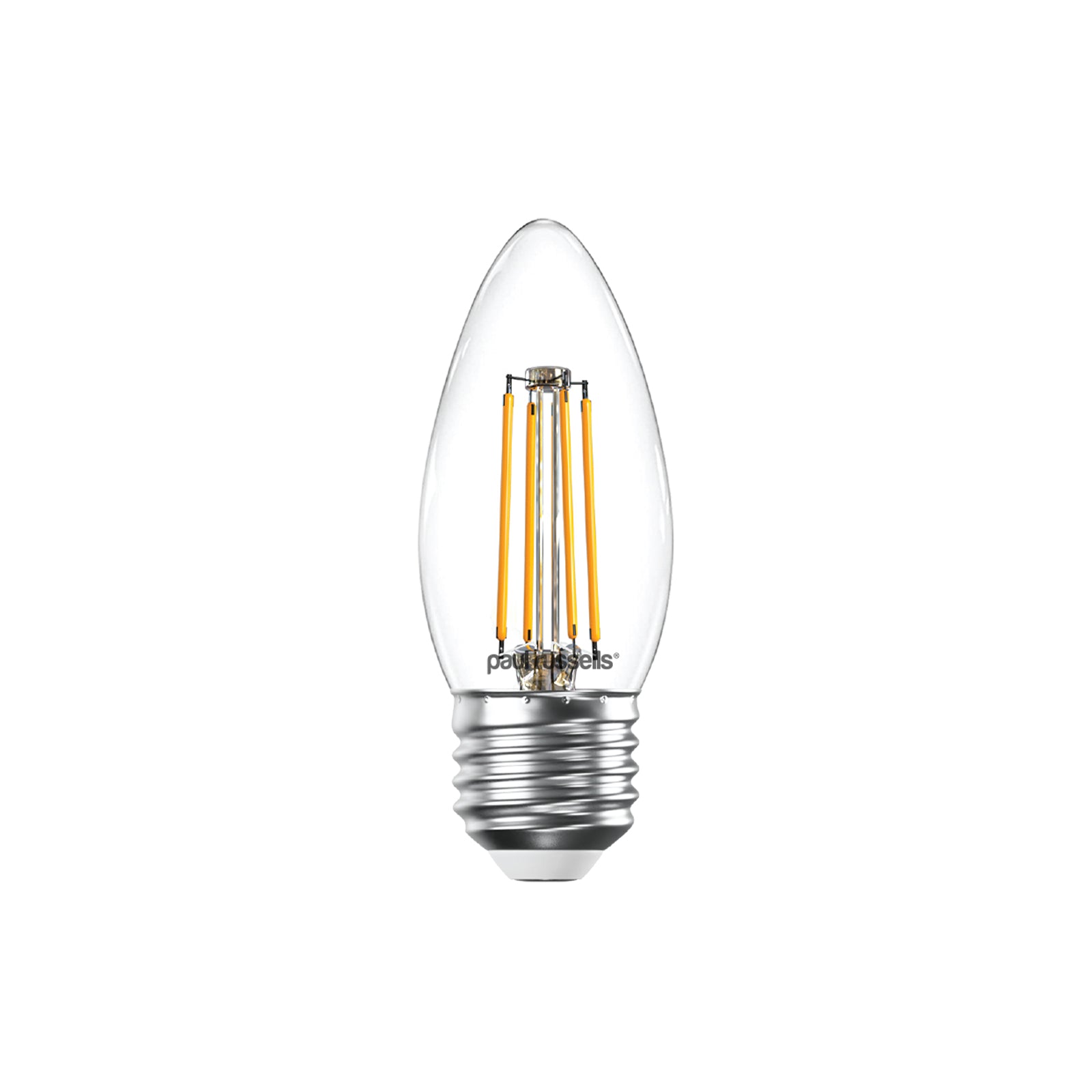 LED Filament Candle 4.5W=40W Warm White ES E27 Edison Screw Cap Bulbs