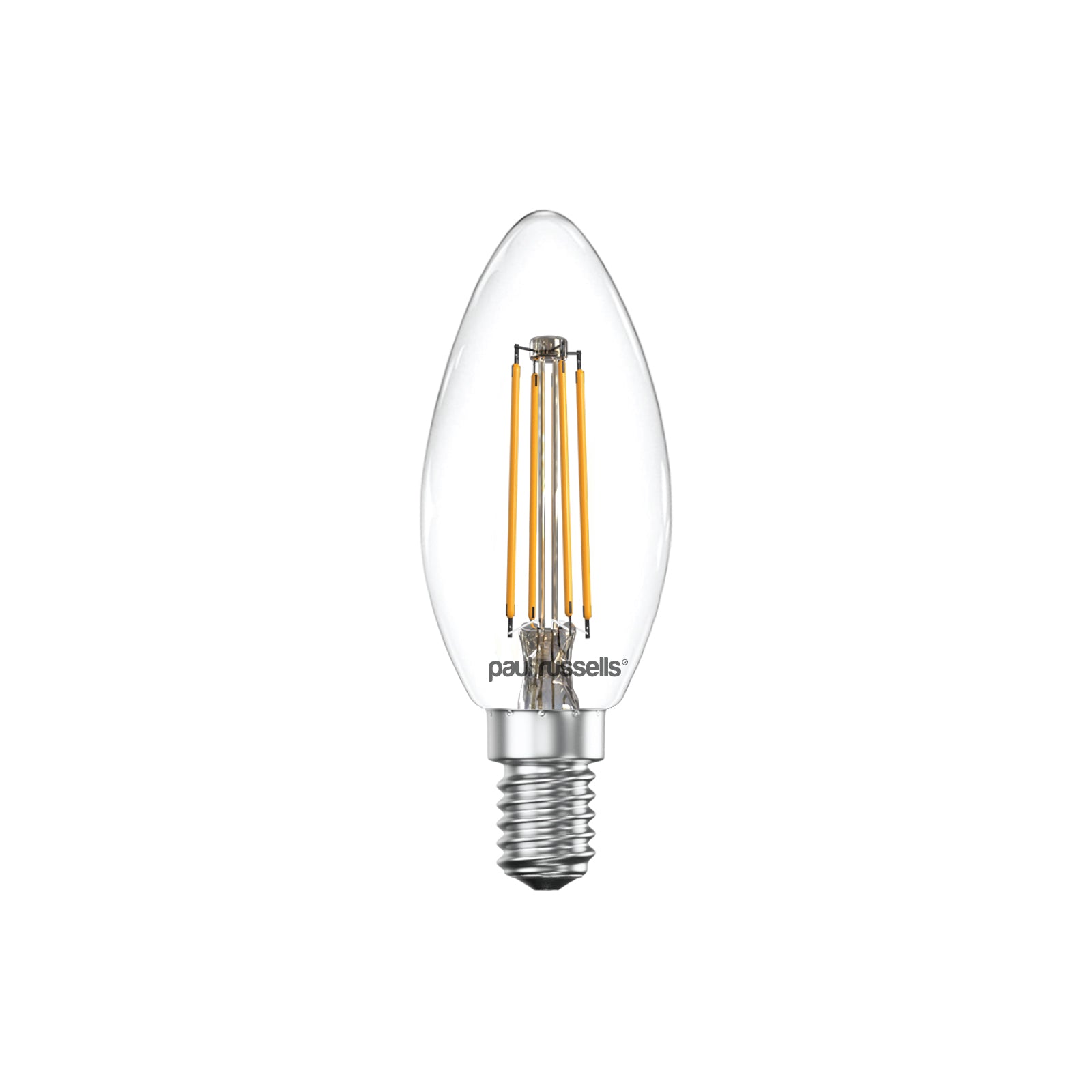 LED Filament Candle 4.5W=40W Warm White 2700K SES E14 Small Edison Screw Cap Bulbs
