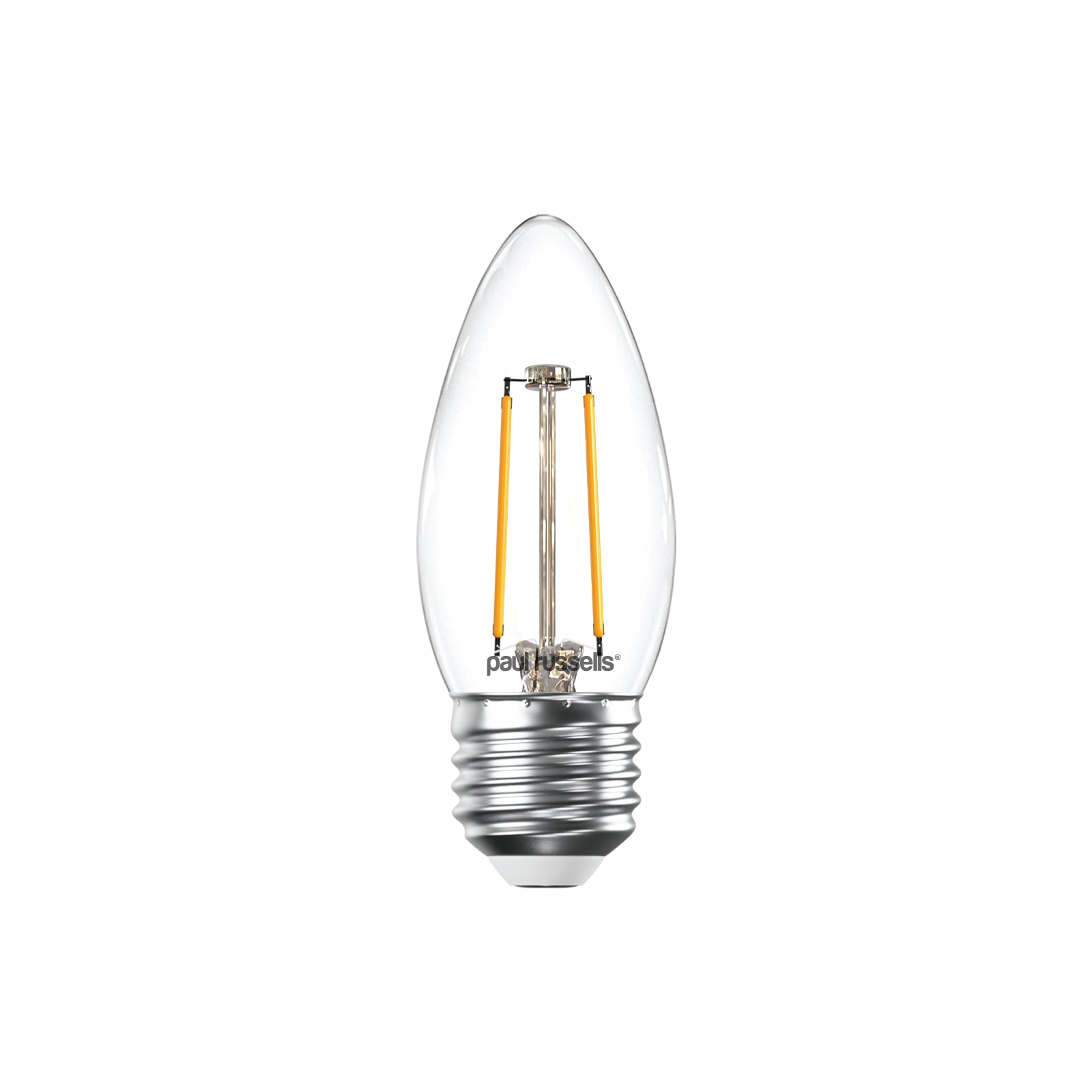 LED Filament Candle 2.5W=25W Warm White ES E27 Edison Screw Cap Bulbs