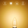 LED Filament Candle 2.5W=25W Warm White 2700K SBC B15 Small Bayonet Cap Bulbs2