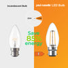 LED Filament Candle 2.5W=25W Warm White 2700K BC B22 Bayonet Cap Bulbs4