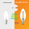 LED Filament Candle 4.5W=40W Warm White 2700K SES E14 Small Edison Screw Cap Bulbs3