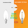 LED Filament Candle 2.5W=25W Warm White 2700K SES E14 Small Edison Screw Cap Bulbs3