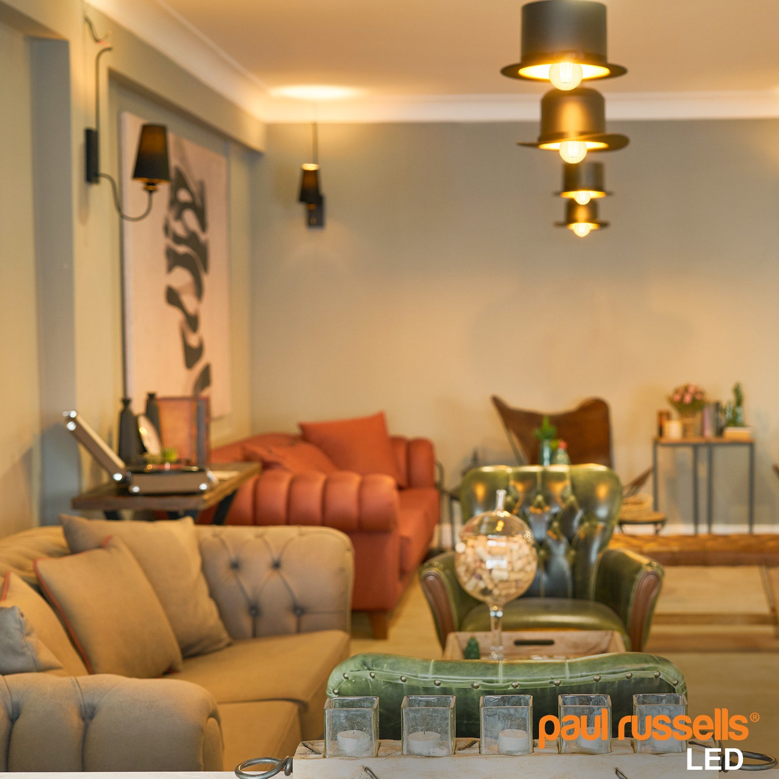 LED Filament GLS 4.5W=40W Warm White 2700K Edison Screw Cap Bulbs
