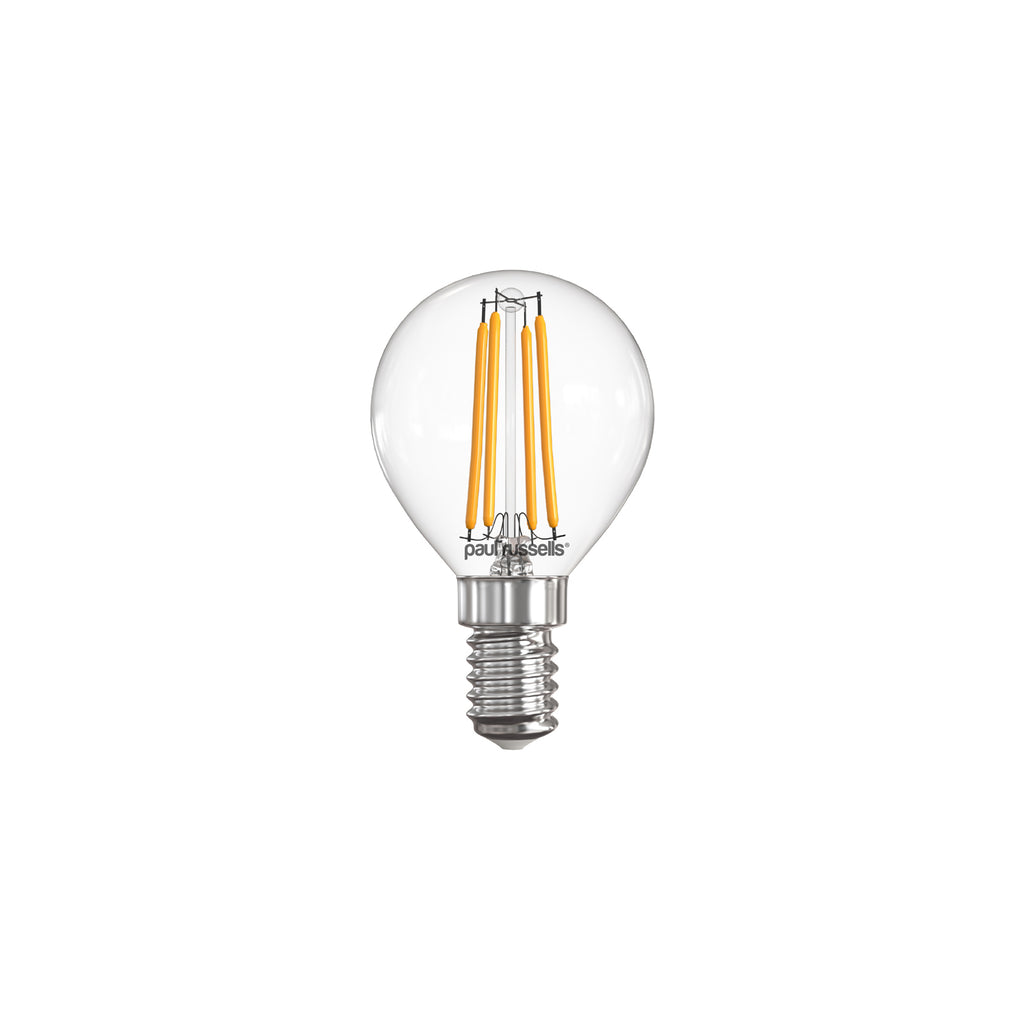 LED Filament GOLF 4.5W=40W Warm White SES E14 Small Edison Screw Cap Bulbs