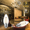 LED Filament Candle 2.5W=25W Warm White ES E27 Edison Screw Cap Bulbs4