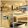 COB LED Strip Light 24V, 5W/M, 320 LEDs/M, 3000K Warm White, 400 Lumens, 5M Flexible Tape, IP65, (Dimmable)7