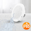 Paul Russells 4.8W LED Non Fire Rated Downlight Fixed, Warm White 3000K, IP65, Bezel White4