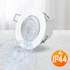 Paul Russells 6W LED Non Fire Rated Tiltable Downlight, Warm/Cool/Day White 3 Adjustable CCT, IP44, Bezel White4
