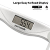 Digital Bathroom Scales, Body Weight, Weighing Scale, 150KG Wide Platform, Transparent Glass White4