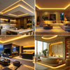 COB LED Strip Light 24V, 5W/M, 320 LEDs/M, 3000K Warm White, 400 Lumens, 5M Flexible Tape, IP204