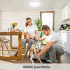 12W, LED Round Ceiling Downlights, IP44, 1200 Lumens, 4000K Cool White, Non-Dimmable Panel Spotlights6