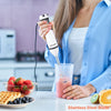 Paul Russell Stainless Steel Hand Blender 3 in 1 Stick Blender with 600W Power, 2-Speed Control, Turbo Function, Low Noise, Detachable Parts - Includes Chopper Cup, Whisk, 500ml Measuring Cup with Lid3
