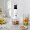 Paul Russell Stainless Steel Hand Blender 3 in 1 Stick Blender with 600W Power, 2-Speed Control, Turbo Function, Low Noise, Detachable Parts - Includes Chopper Cup, Whisk, 500ml Measuring Cup with Lid4