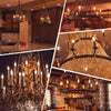 LED Filament Bent Tip Candle 4.5W=35W Extra Warm White (Amber) SES E14 Small Edison Screw Bulbs10