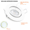 Paul Russells 4.8W LED Non Fire Rated Downlight Tiltable, Warm White 3000K, IP20, Bezel White6