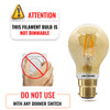 LED Filament GLS 7W=50W Extra Warm White Amber 2200K BC B22 Bayonet Cap Bulbs4