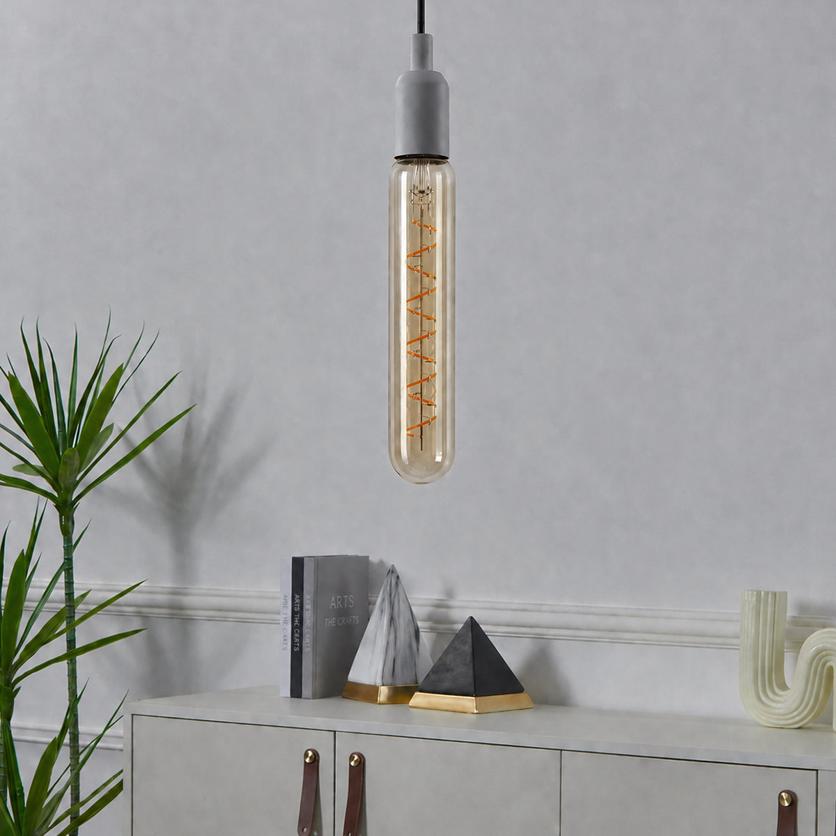 LED Filament Spiral T32 4W=25w Extra Warm White (AMBER) ES E27 Edison Screw Decorative Bulbs