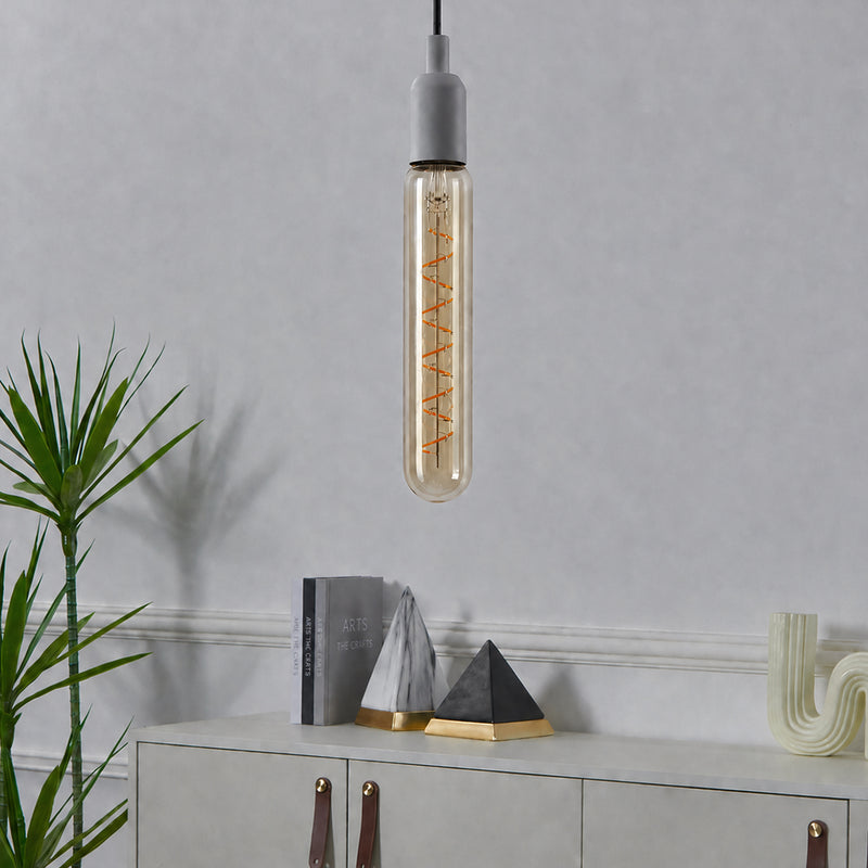 LED Filament Spiral T32 4W=25w Extra Warm White (AMBER) ES E27 Edison Screw Decorative Bulbs