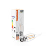 LED Filament Bent Tip Candle 2.5W=25W Warm White 2700K BC B22 Bayonet Cap Bulbs5