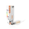 LED Filament Bent Tip Candle 4.5W=40W Warm White 2700K SES E14 Small Edison Screw Bulbs5