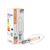 LED Filament Candle 2.5W=25W Warm White 2700K SES E14 Small Edison Screw Cap Bulbs3