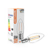 LED Filament Candle 2.5W=25W Warm White ES E27 Edison Screw Cap Bulbs3