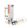 LED Filament Candle 2.5W=25W Warm White 2700K BC B22 Bayonet Cap Bulbs3