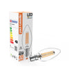 LED Filament Candle 4.5W=40W Warm White 2700K SBC B15 Small Bayonet Cap Bulb3